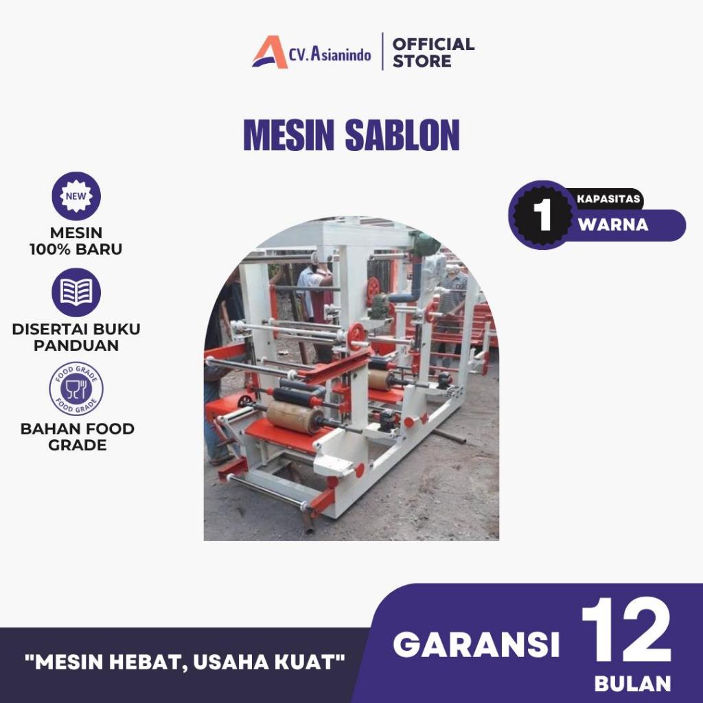 Mesin Sablon Plastik 1 Warna Asianindo