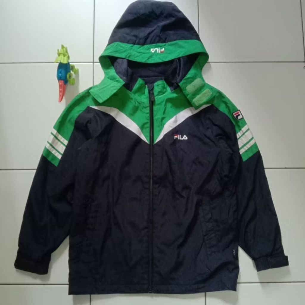 Jaket Outdoor Soprty Anak Fila Original 100% Second Preloved Branded Laki Laki Perempuan Windbreaker