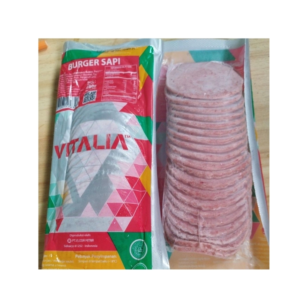 Vitalia Daging Burger Mini (isi 20 pcs) Kemasan 280gr