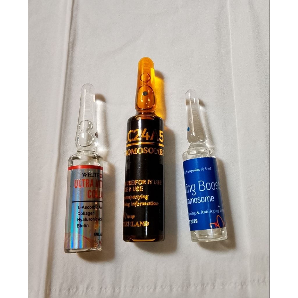 whitening booster original + slc 24a5 ckhromosom platinum ori + white secret vitamin c colagen