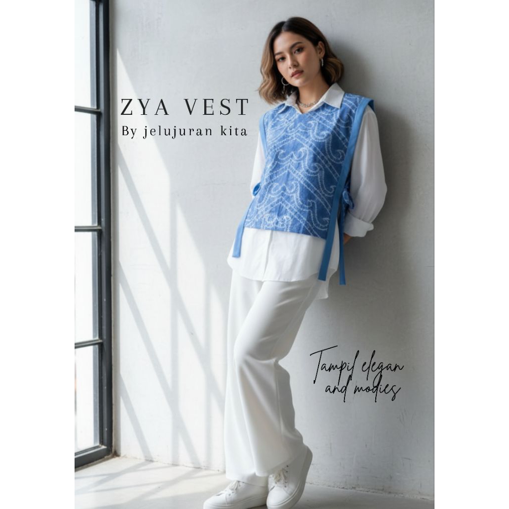 vest sasirangan|baju sasirangan|Baju kantor|baju kerja|sasirangan