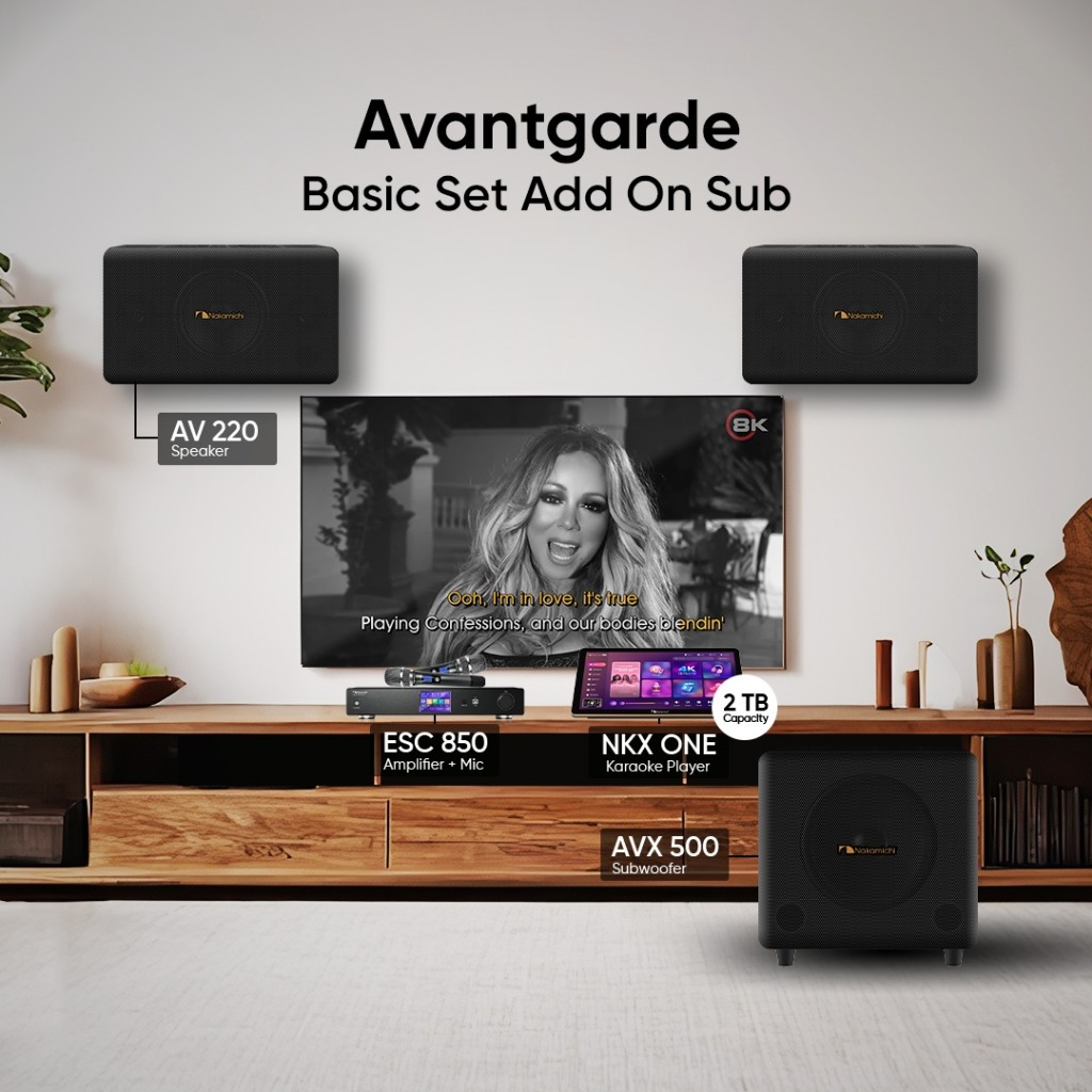 Paket Home Karaoke Nakamichi Avantgarde Set