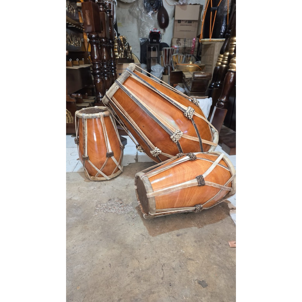 Kendang Rampak Jaipong Bahan Kayu Nangka set