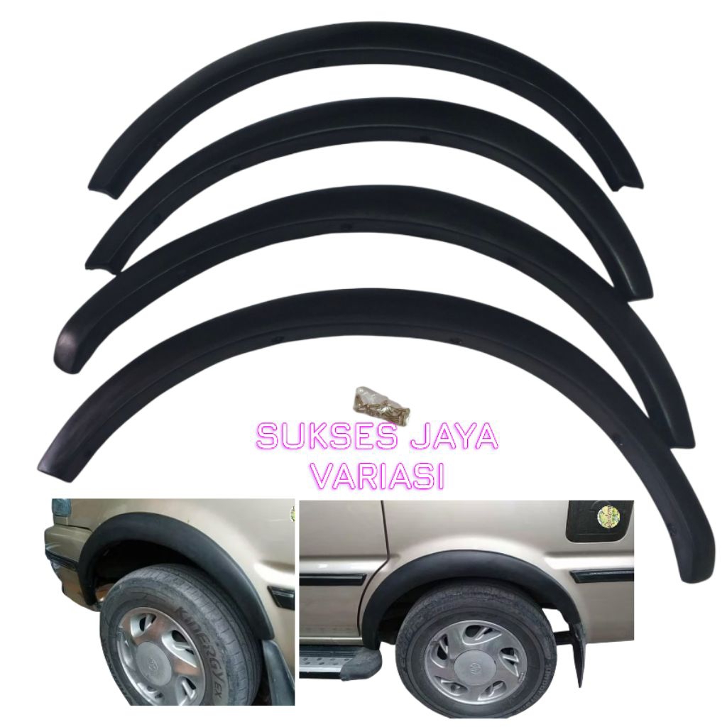 Over fender / vender karet kijang new,kijang kapsul ,lgx kijang 1997-2003