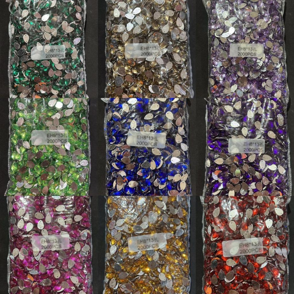 @100 PCS PAYET DIAMOND TAIWAN TETES UK 8X13