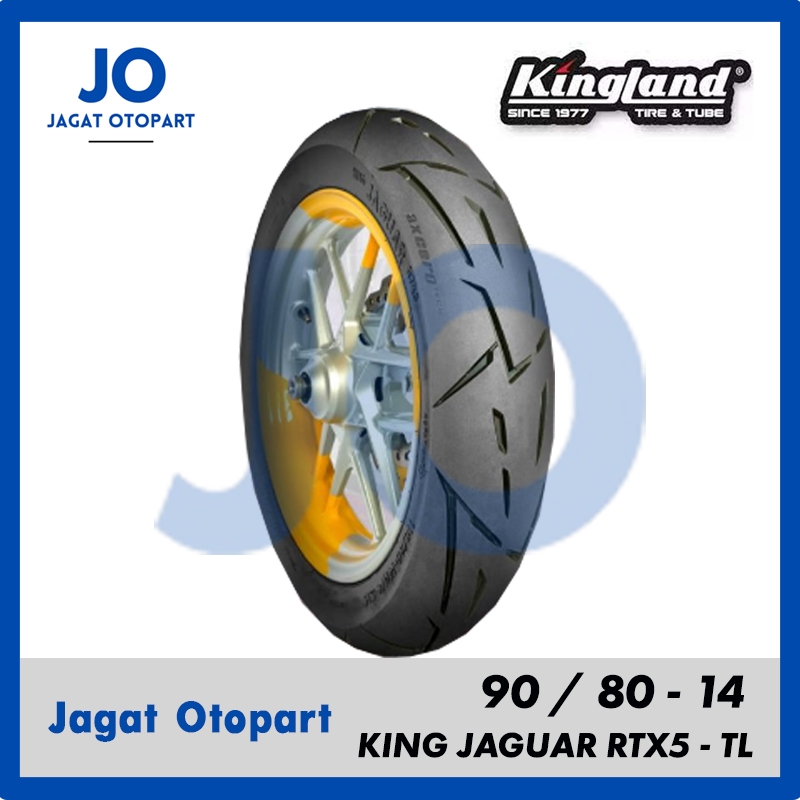 JAGAT Ban motor Matic Kingland Jaguar RTX 5 90/80-14 Tubeless