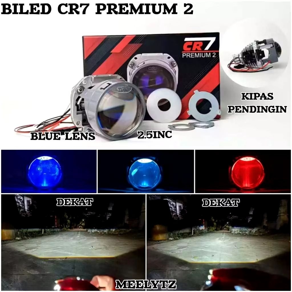 CR7 PREMIUM 2 - Biled 2.5inc dan 3 inch premium 3 Blue Lens