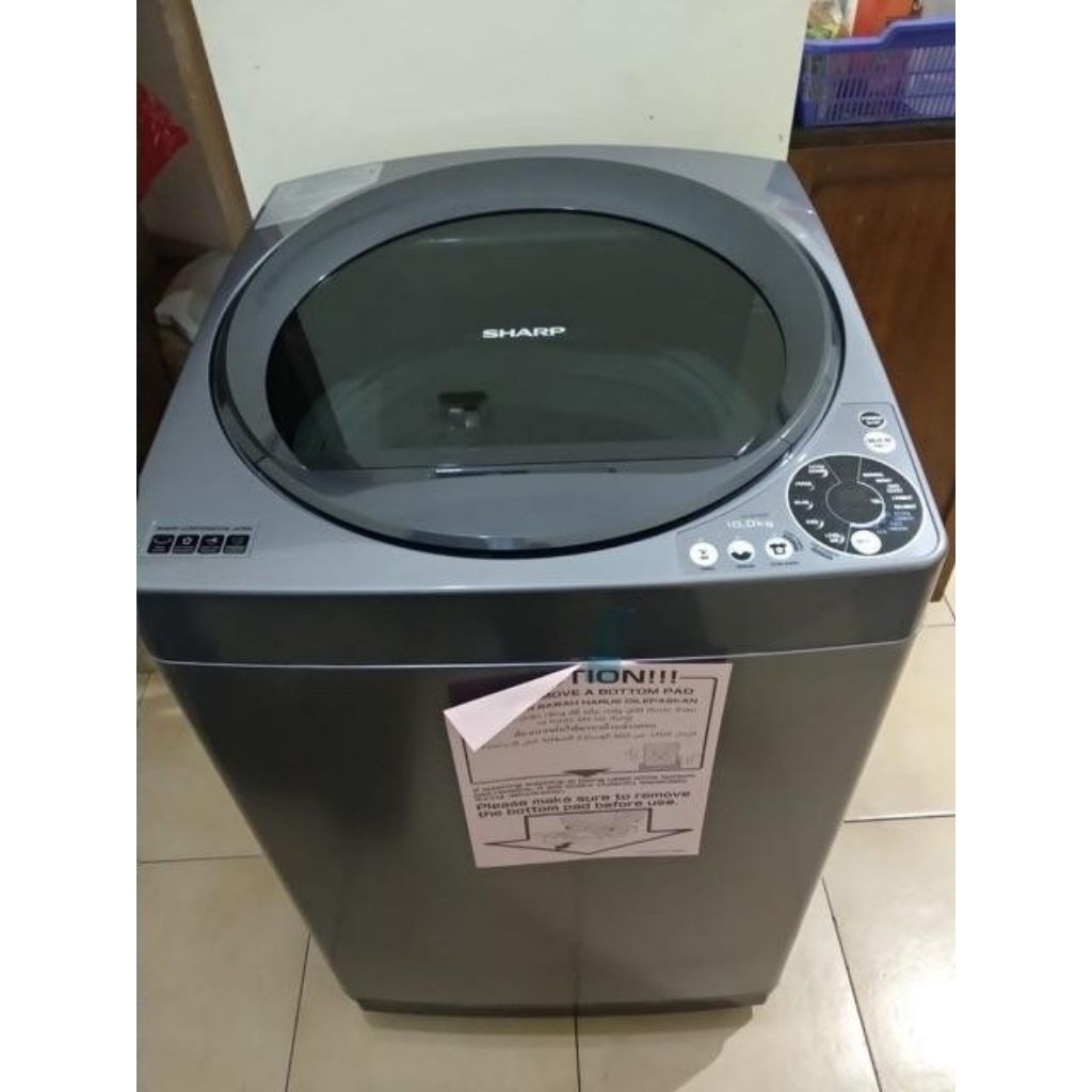 SHARP MESIN CUCI 1 TABUNG  10 KG ES-M1008T-SAK