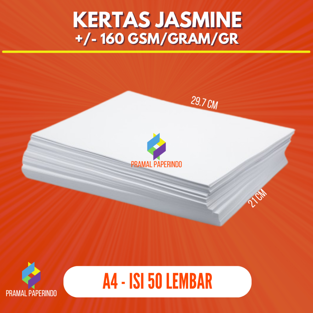 [50 LBR] Kertas Jasmine A4 Fancy Paper A4 Kertas Undangan A4 Jasmine Paper Flower
