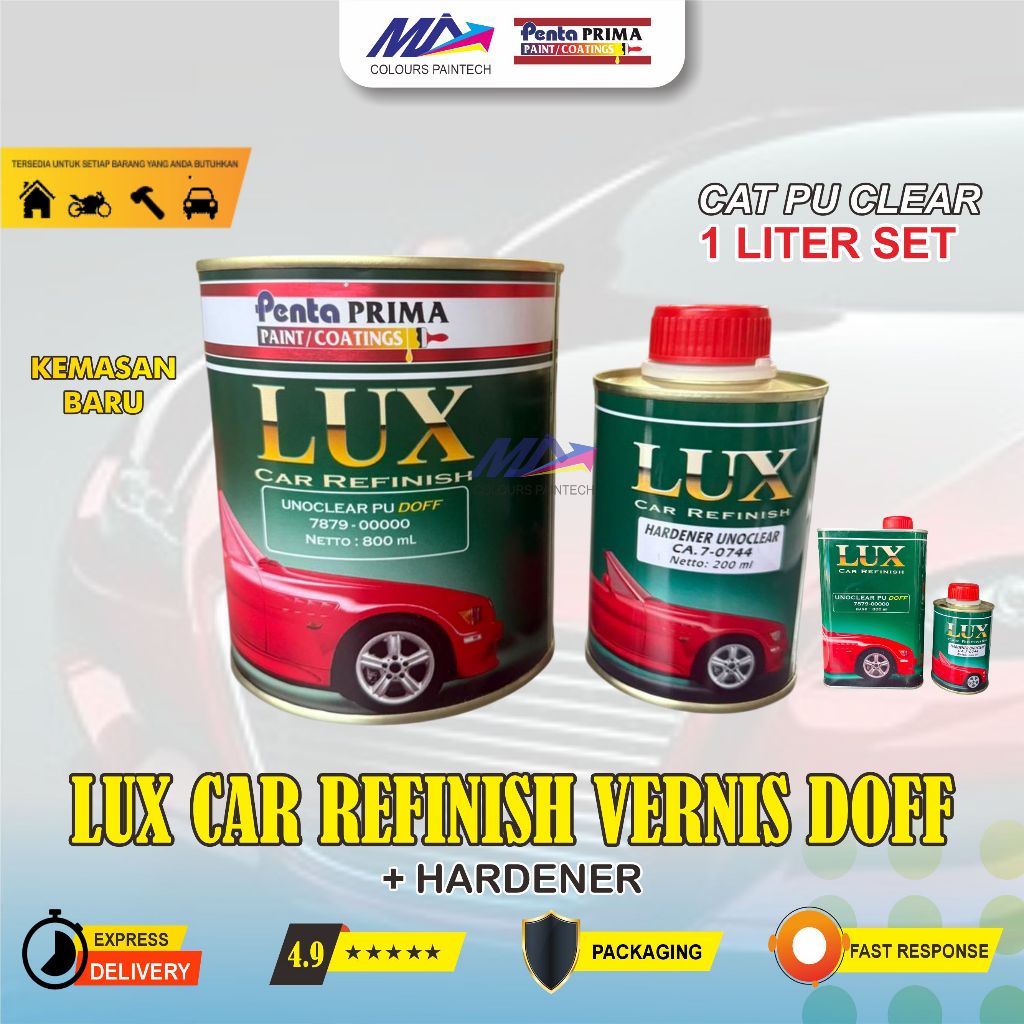 LUX CAR REFENISH VERNIS DOFF CAT PU CLEAR LUX 1 KG