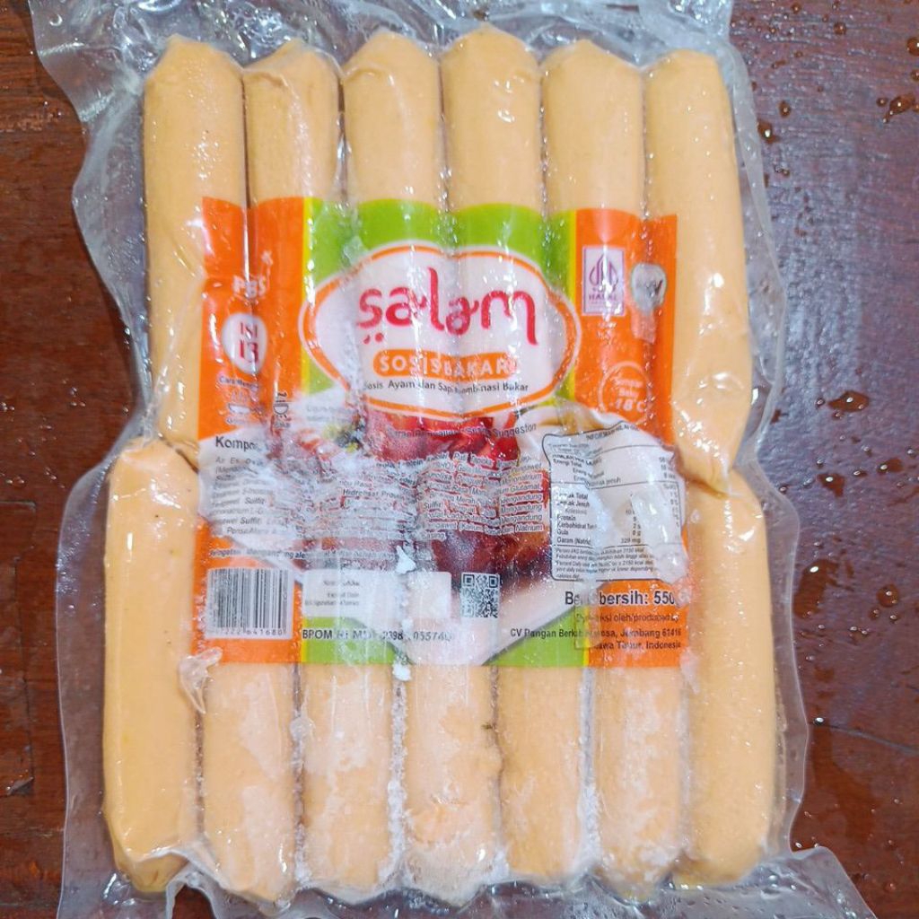 Sosis bakar salam isi 13 (kombinasi ayam dan sapi)
