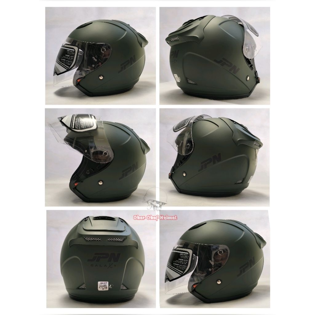 Helm Jpn Galaxy Warna Hijau Army Dop
