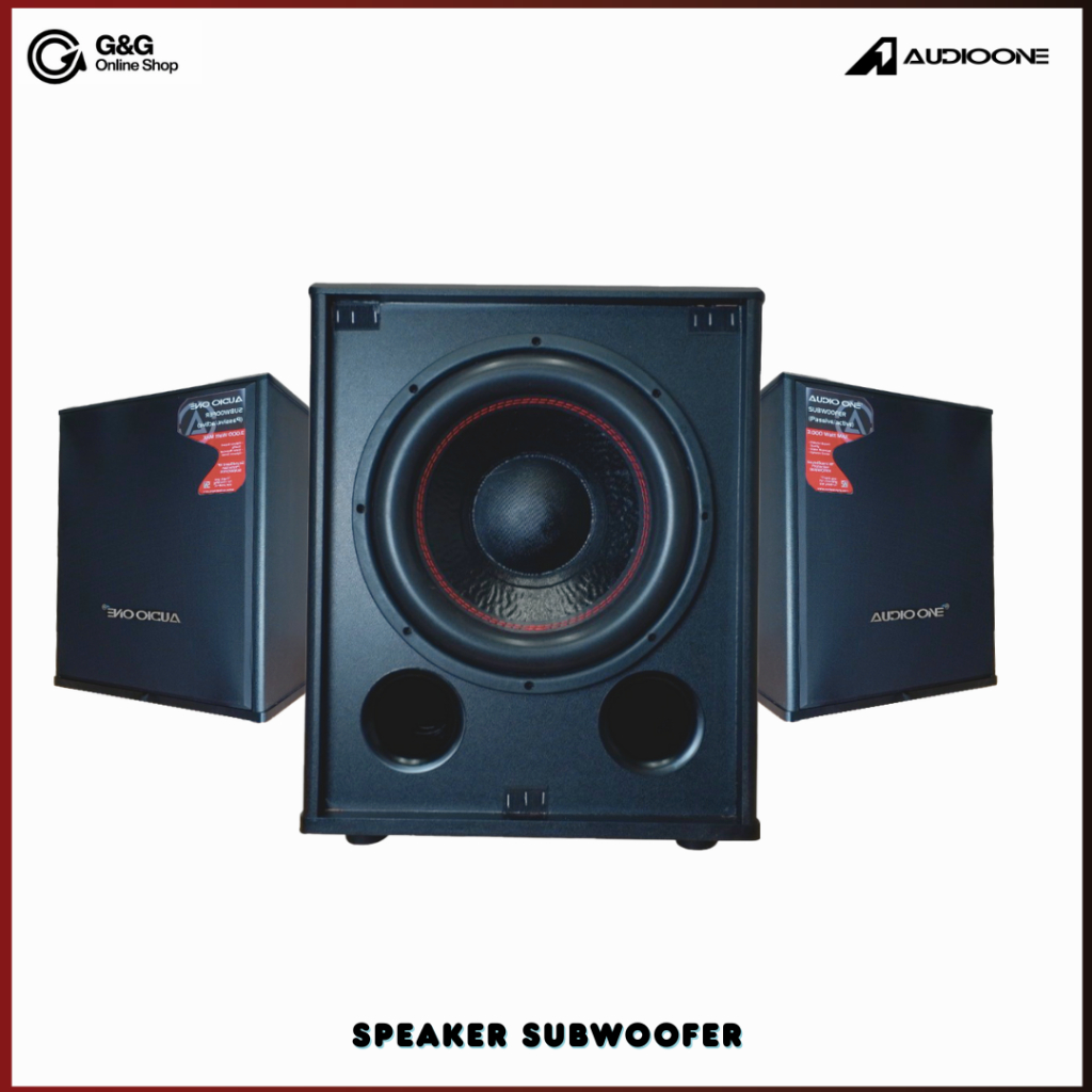 Subwoofer 12 Inch Aktif AUDIO ONE  K-112 Speaker  Karaoke 1200 Watt  Super Bass Original I GG Online