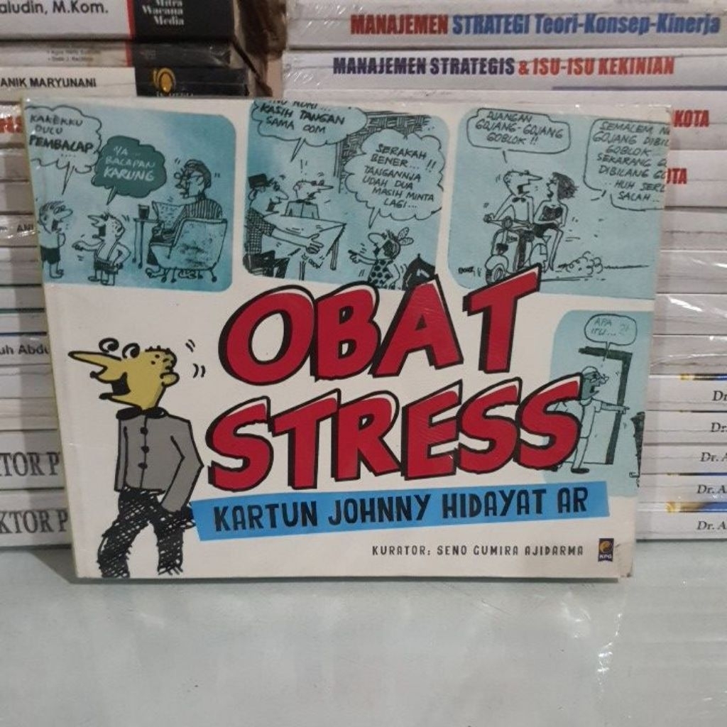 BUKU ORIGINAL OBAT STRESS KARTUN JOGNNY HIDAYAT AR - KOMIK