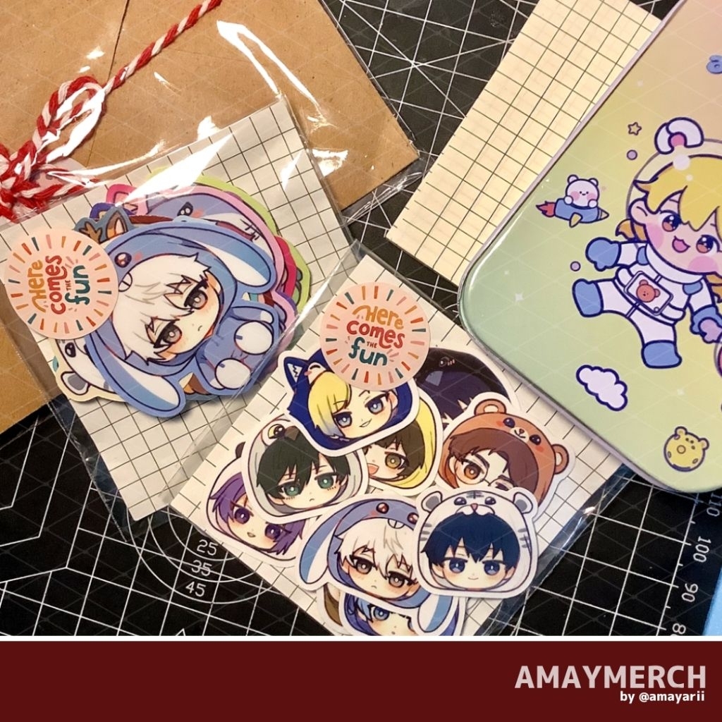 Sticker Pack Anime Blue Lock Animal Version Lucu Mini | Stiker Anime BlueLock Chibi [Laminasi] Aesth