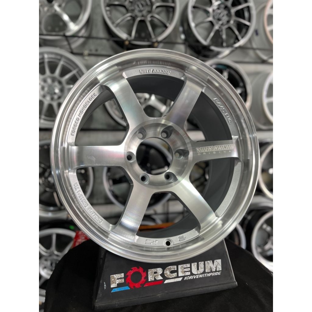 velg TE37 SL r18 full polish pcd 6x139,7 kondisi baru