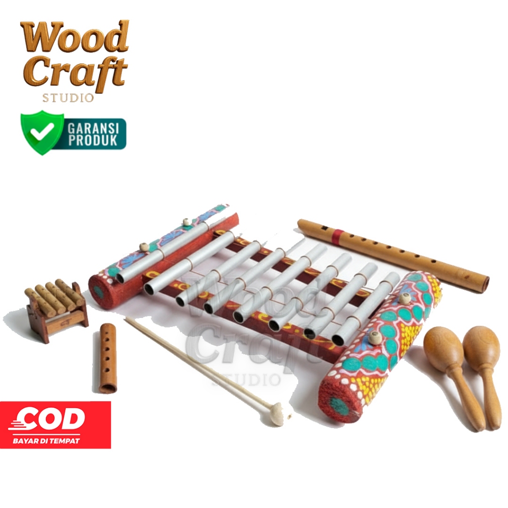 Xylophone Pipa Gamelan Saron Gambang Mini Doremi Mainan Anak Tradisional Unik