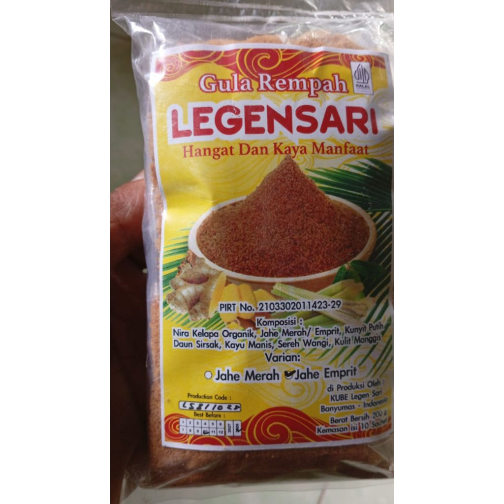 gula rempah jahe merah emprit