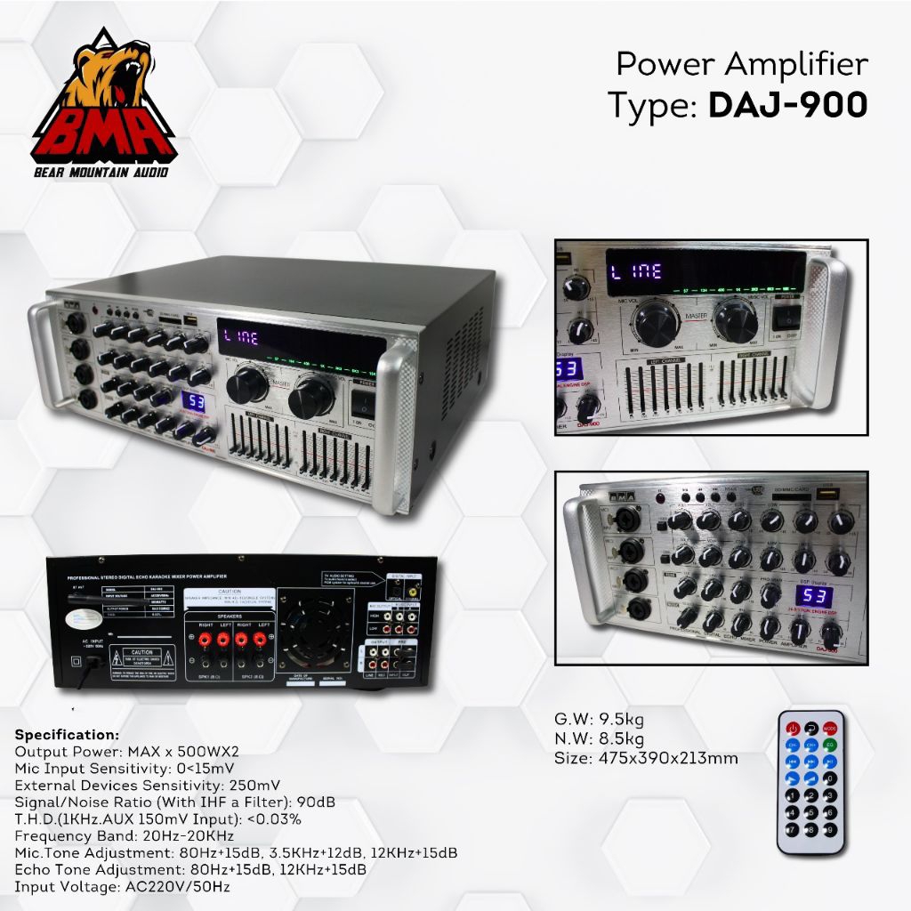 POWER AMPLIFIRE BMA / BMA DAJ-900 / DAJ-900