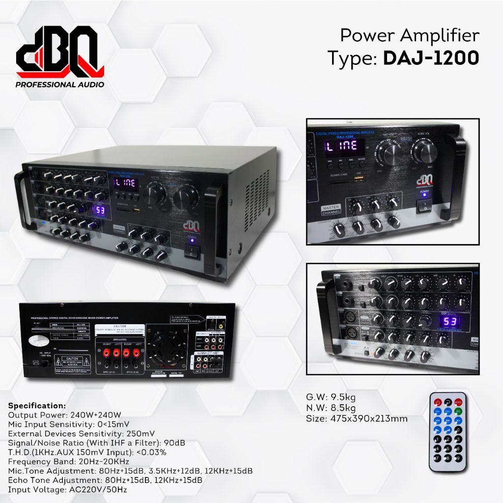 POWER AMPLIFIRE DBQ / DAJ-1200 / DBQ DAJ-1200