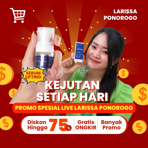 SERUM PENGENCANGAN WAJAH LARISSA SERUM PEPTIDE LIFTING LARISSA PONOROGO