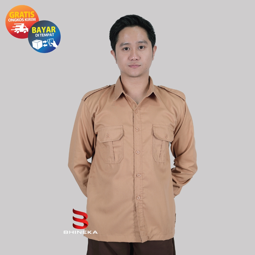 Seragam Pramuka Pembina Laki Laki Seragam Pramuka Guru Seragam Pramuka PNS Lengan Panjang Pendek