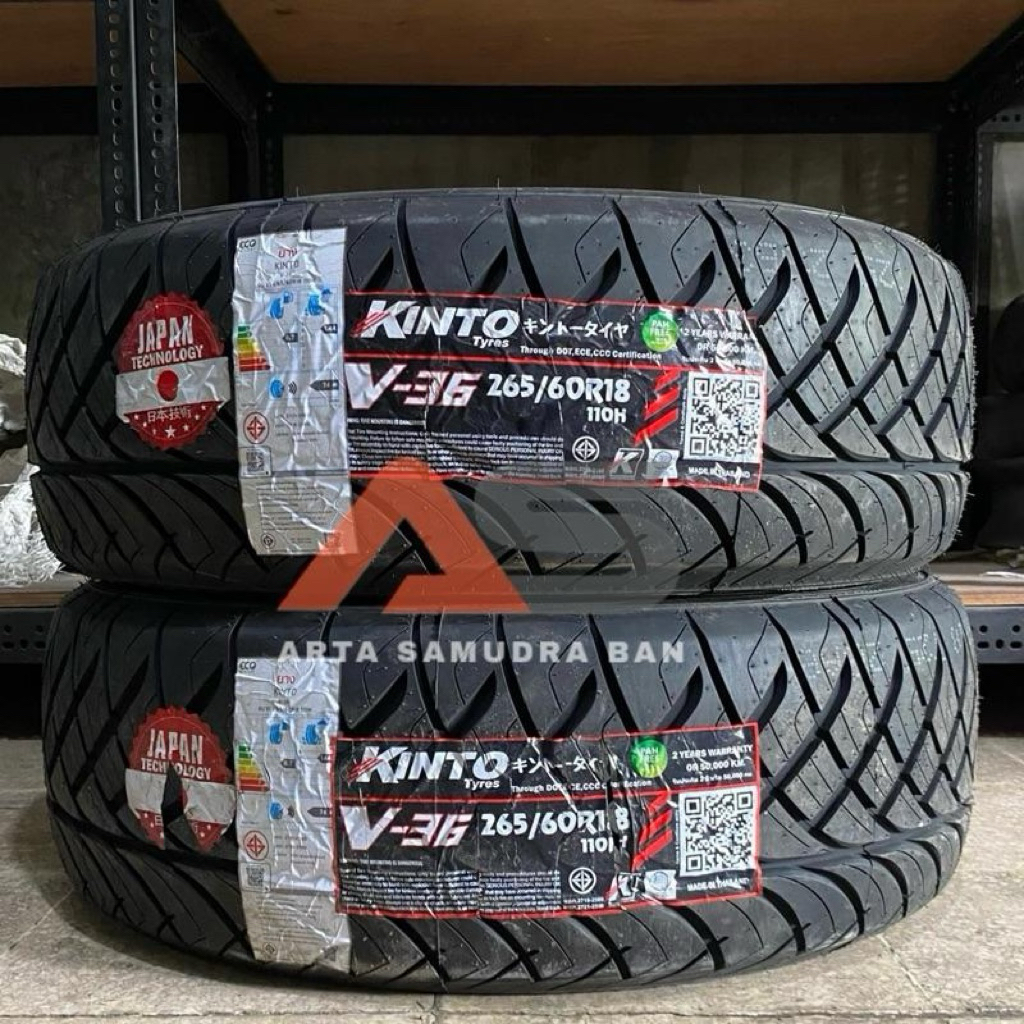 Ban Kinto V-36 V36 265 / 60 R 18 R18 Drag Fortuner Pajero Hilux