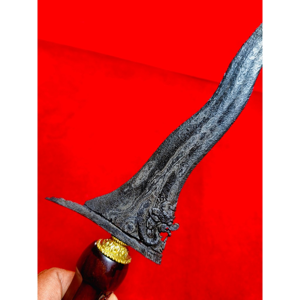 Keris Sepuh Naga Silvman Luk 5 Pamor Wos Wutah