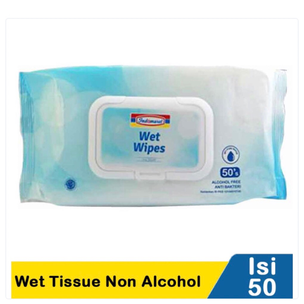 Indomaret Tisu Basah Wet Tissue Isi 50 Non Alcohol