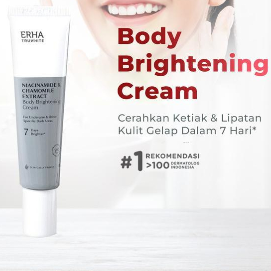 Erha Truwhite Body Brightening Cream - Krim Pencerah Tubuh & Ketiak