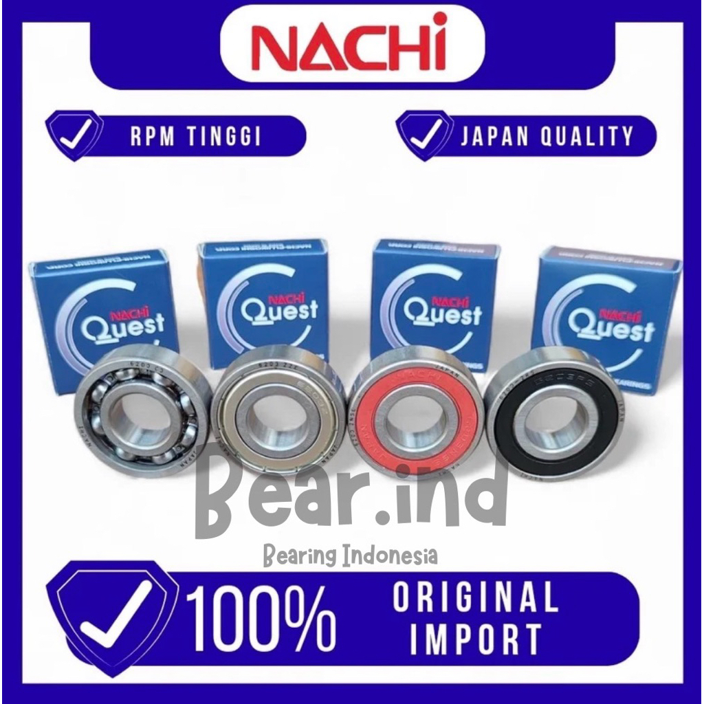Bearing Nachi Lahar Motor Klahar Motor Ball Bearing Nachi 6000 2rs Nachi 6000 C3 Nachi Zze Nachi Nse