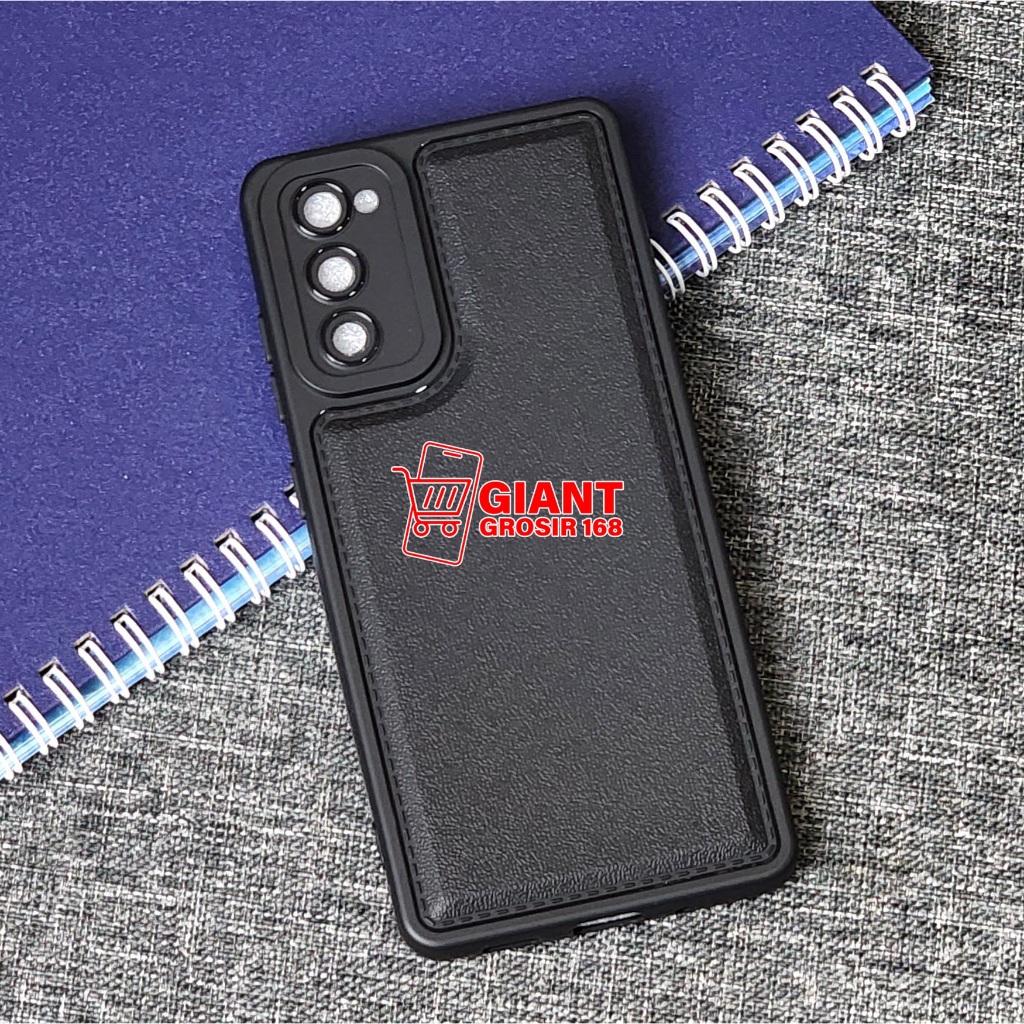 CASE SAMSUNG S20 FE SAMSUNG S21 FE CASE LEATHER PRO CAMERA BLACK SOFTCASE SAMSUNG S20 FE SAMSUNG S21