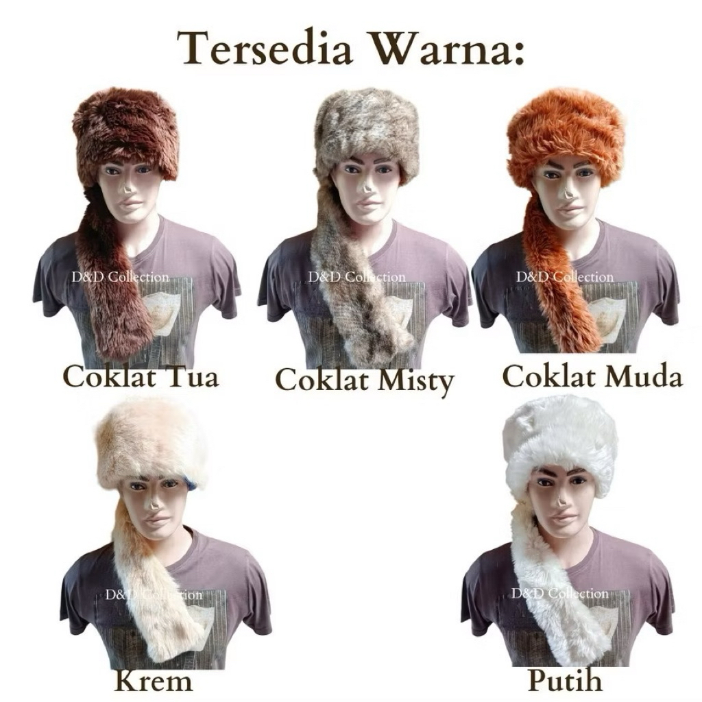 topi bulu mongolia topi mongol syal leher yanszstore.125