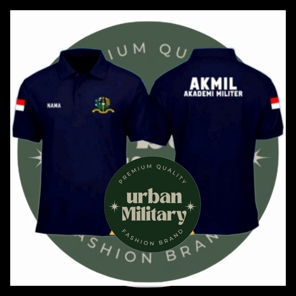 KAOS POLO SHIRT PENDEK TARUNA TNI AKMIL//BAJU AKADEMI MILITER