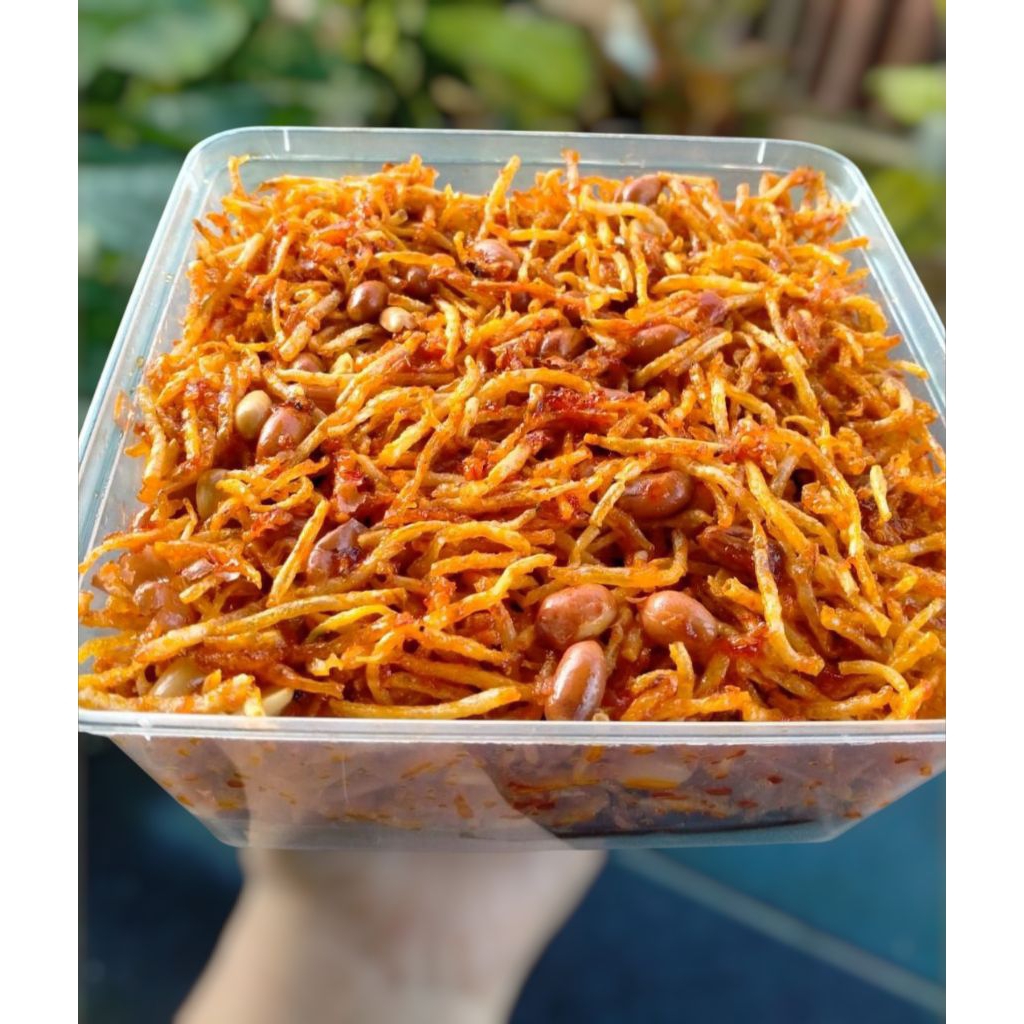 Kentang mustofa kacang pedas manis 1kg kering