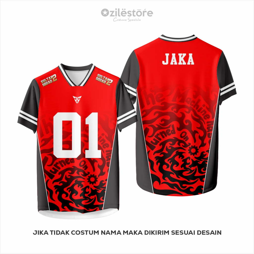OZILESTORE JERSEY SULTAN SQUAD 2 GAME OF GEAR / BAJU ARGA RAFI JAKA / JERSEY ARGA DAN RAFI