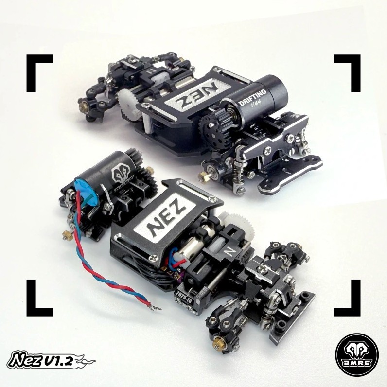 DMRACING NEZ 64 1/64 RC RWD Drift Car KIT Assembled frame V1.2