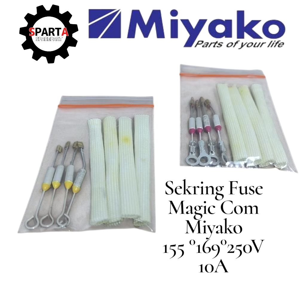Sekring Fuse Magic Com Miyako 155° 169° 250V 10A