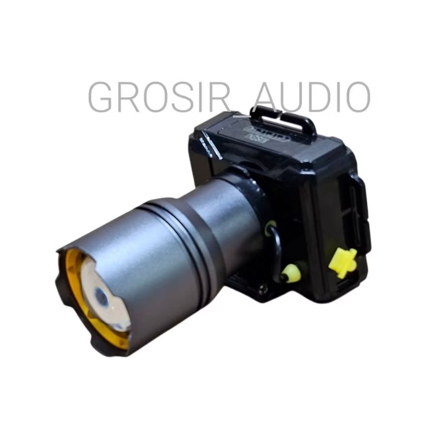 KISEKI Senter Kepala Zoom CK-ZOOM 11DL 250Watt Dua Cahaya putih+kuning ,Berdaya Baterai 2x2600mAh & 