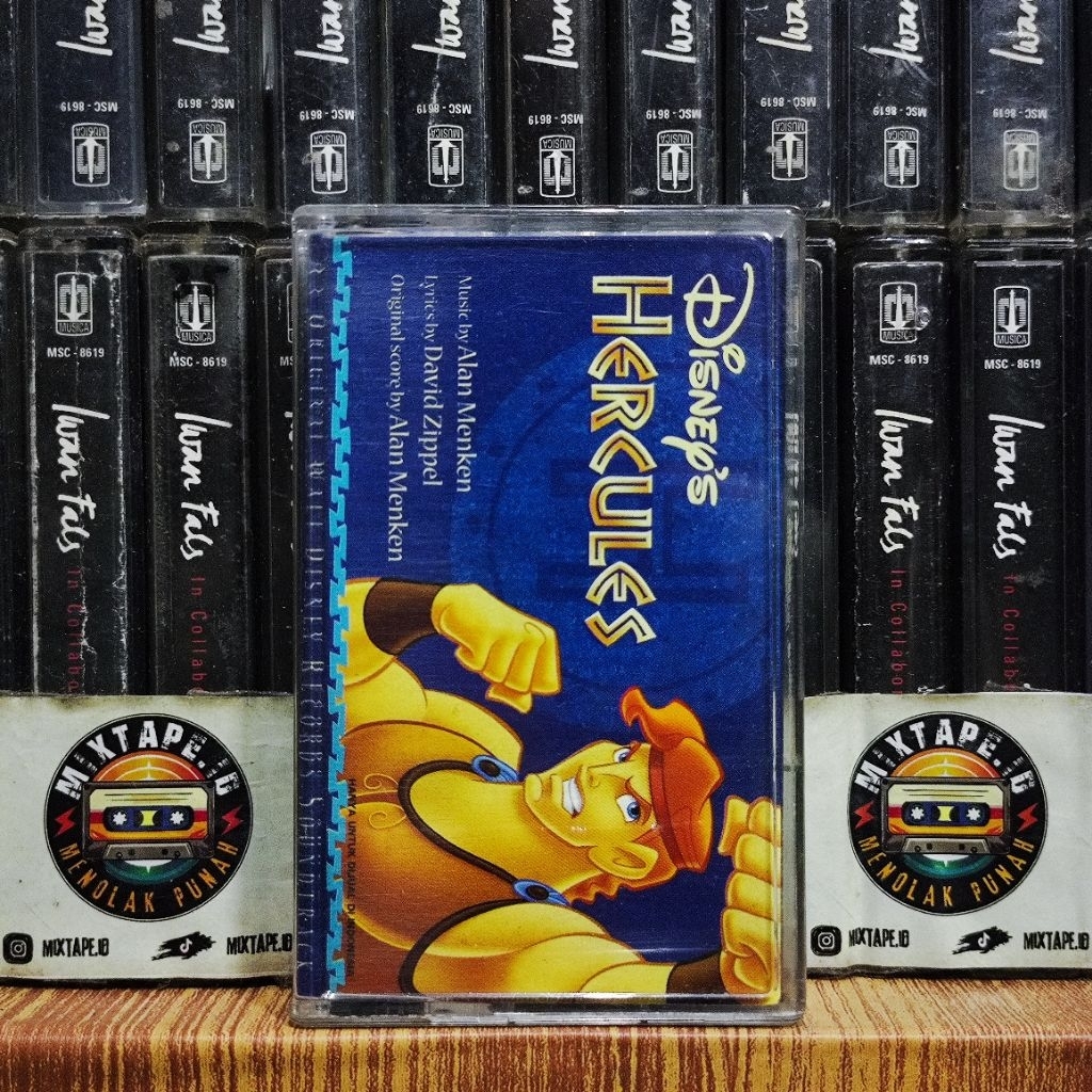 Kaset - Disney - Hercules - An Original Walt Disney Records Soundtrack - Radio Tape - Kaset Pita - R