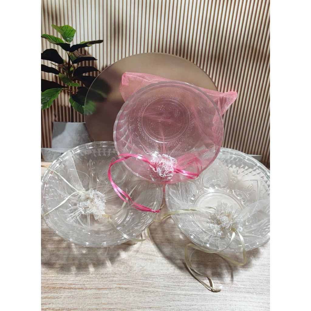 Kantong Tile Serut Sovenir Pernikahan Mangkok sedang/besar ukuran 20x20cm