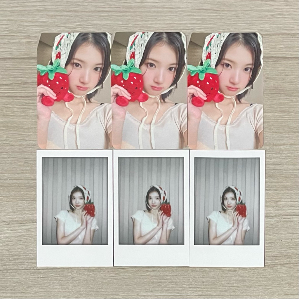 (READY) HEARTS2HEARTS JIWOO SOUNDWAVE LD STRAWBERRY PHOTOCARD & POLAROID