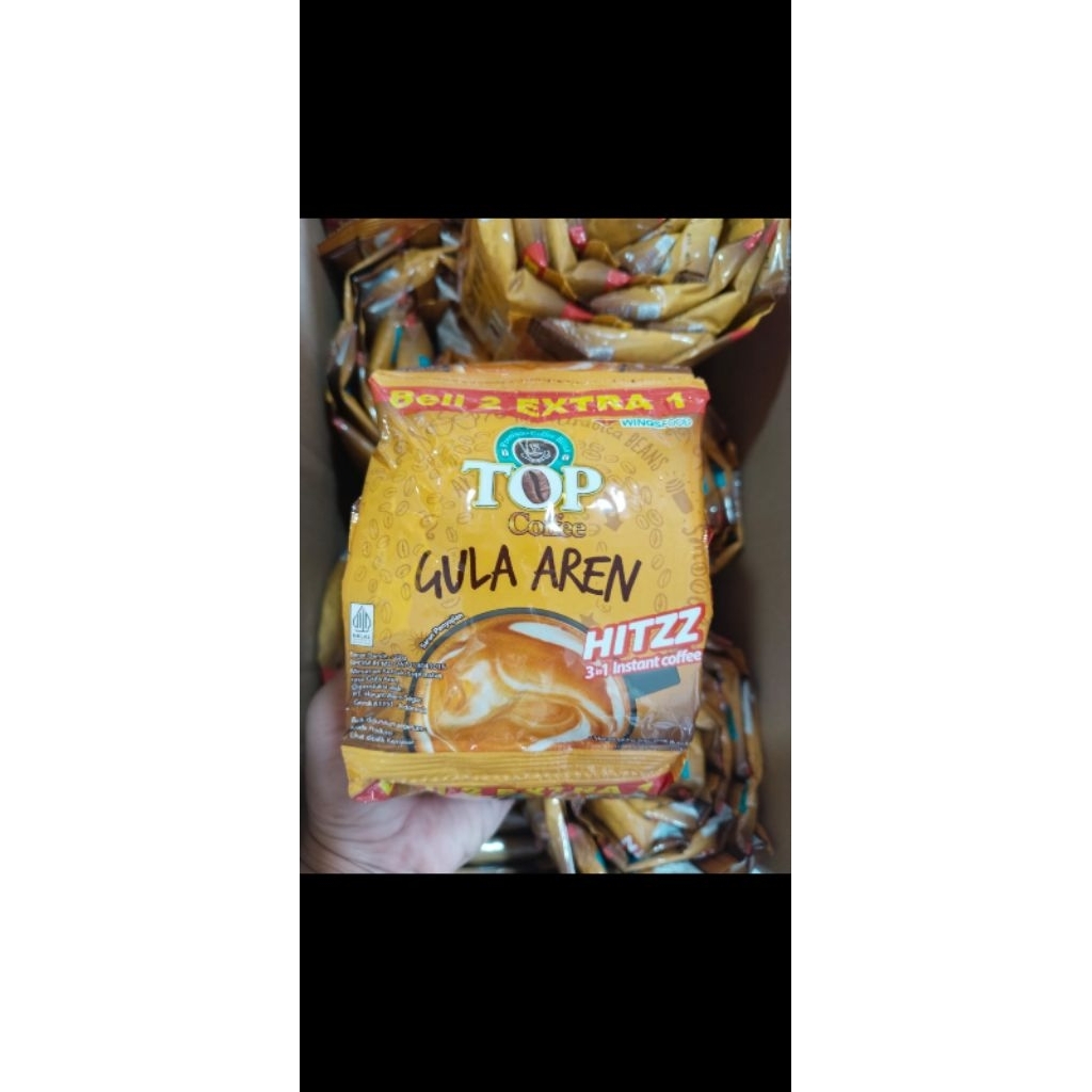 kopi top gula aren kemasan renteng