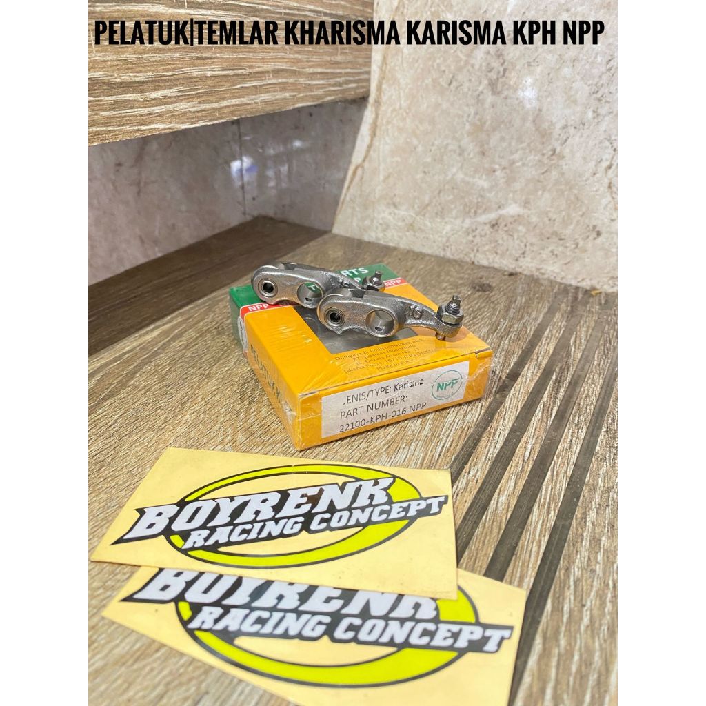 TEMLAR / PELATUK KLEP ROCKER ARM KHARISMA / SUPRA X 125 (KPH) NPP  - BOYRENK RACING OLSHOP