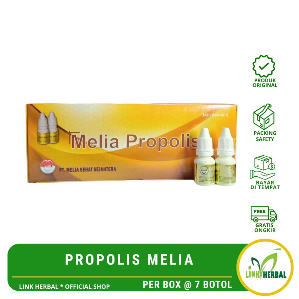 Paket Propolis Melia Sehat Sejahterah Box isi 7 botol Original