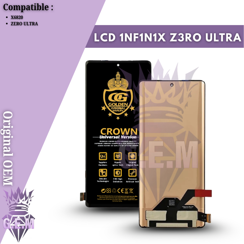 LCD TOUCHSREEN INFINIX ZERO ULTRA 5G / X6820 ORIGINAL FULLSET COMPLETE