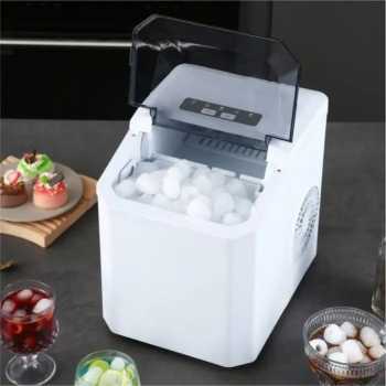 Mesin Es Batu Kristal Otomatis Mini Portable Ice Maker 12kg 100W