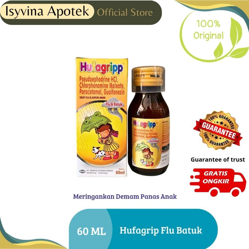 Hufagrip Anak Batuk Demam Pilek