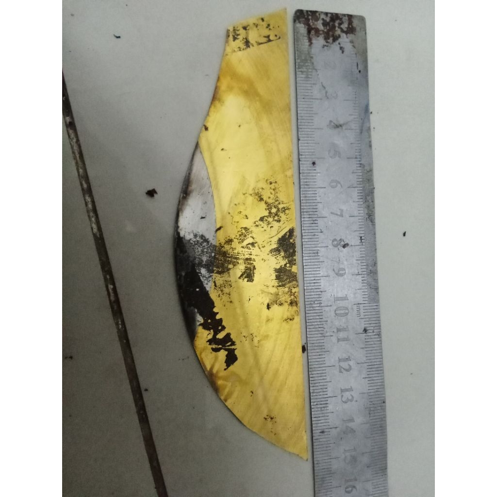 Baja HSS DM05 Gold Original  Bahan Pisau Dapur Iris Seset Raut Janur  Stek Serbaguna