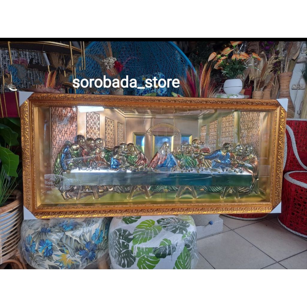 Perjamuan Kudus jumbo timbul/hiasan dinding perjamuan Kudus jumbo/ hiasan dinding murah/